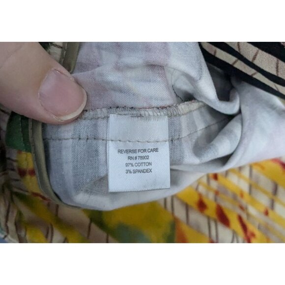 Drapers & Damons XL Multicolor Striped Abstract Jacket zebra strips zip rainbow - Picture 8 of 12